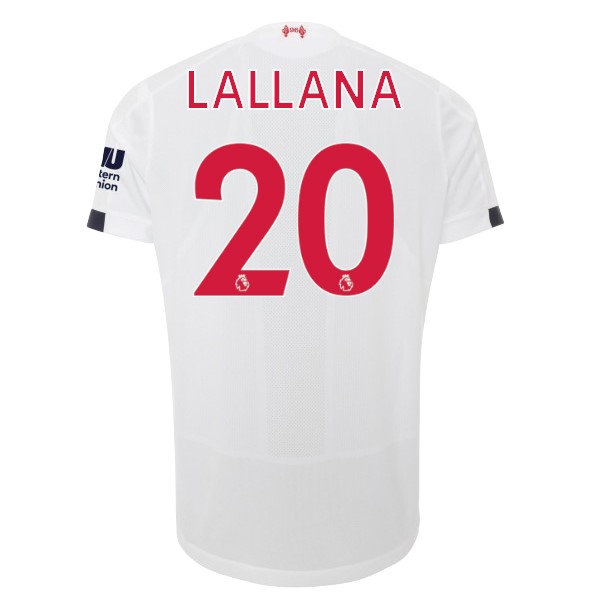 Maillot Football Liverpool NO.20 Lallana Exterieur 2019-20 Blanc